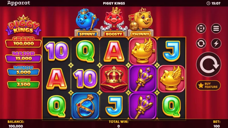 Piggy Kings - Hold and Spin mit Boosty wird gestartet